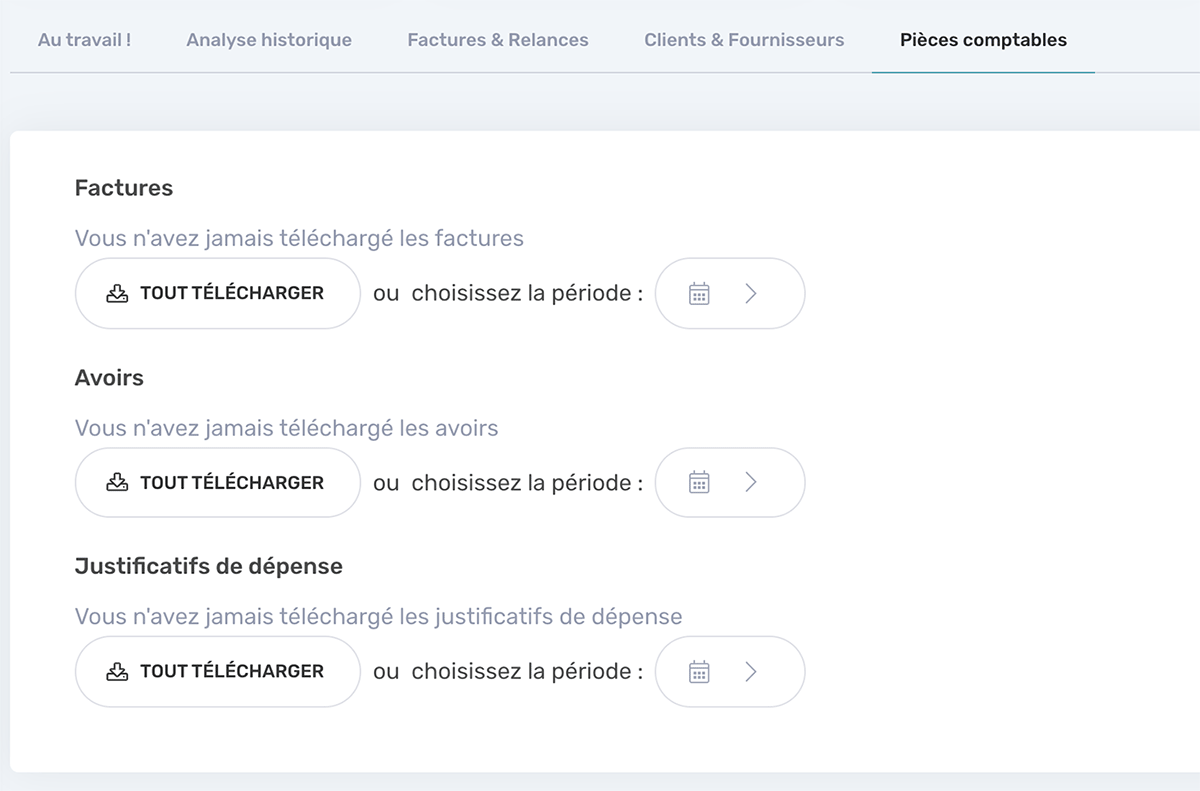 Exporter tous ses justicatifs de repas en un clic.